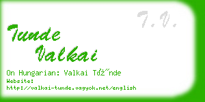 tunde valkai business card